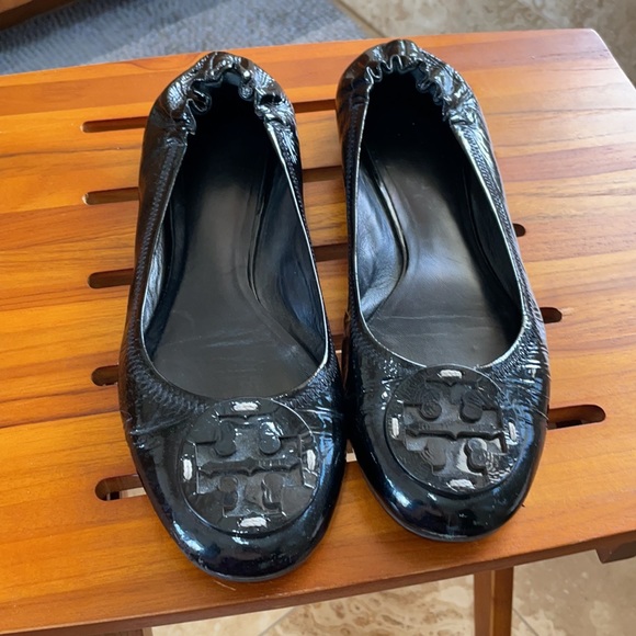 Tory Burch black patent leather ballet flats - Picture 4 of 6